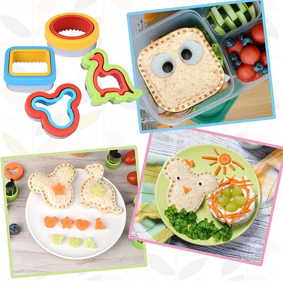 16 pcs Set-Sandwich Cutters & Sealers/Uncrustables (Dinosaur, Mickey & Shapes) - Picture 6 of 8